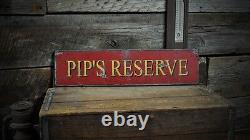 Custom Place or Reserve Sign Rustic Hand Made Vintage Wooden Sign