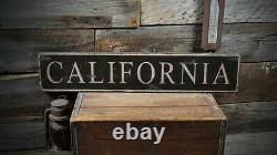 Custom State Wood Sign Rustic Hand Made Vintage Wooden