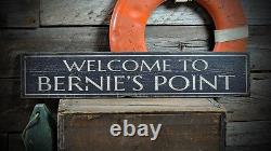 Custom Welcome to Place / Home Sign -Rustic Hand Made Vintage Wooden