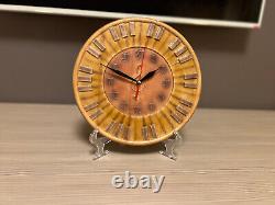 Designer Unique Hand Made Wooden Table Clock Piano Picture On Stand Vintage Gift