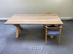 Dining Tables OAK and ASH solidwood with OAK wooden and metal legs