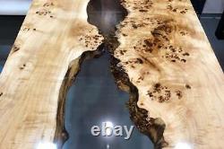 Dining table wooden table lake epoxy resin designer table dining table living room table