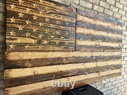 Distressed American Flag, Rustic American Flag, Betsy Ross, Wooden Flag