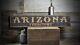 Distressed Arizona Territory Sign Rustic Hand Made Vintage Wooden
