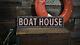 Distressed Boat House Sign Rustic Hand Made Vintage Wooden