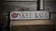 Distressed Skee Ball 1.00 Sign Rustic Hand Made Vintage Wooden