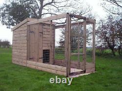 Dog Kennel And Run. Open Top Run From £295