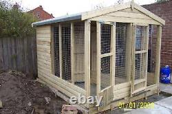 Double Dog Kennel and Run. Apex Roof. From £790