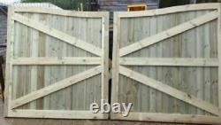 Driveway gate Swan Necks handmade wooden driveway gates Free DELIVERY