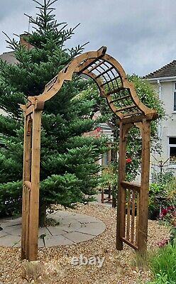 Elegant wooden Victorian Arch Hand Made. A beautiful gateway to your garden