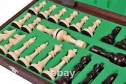 Exclusive Hand Carved Wooden Chess Set Soviet USSR Vintage Russian Handmade Big