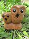FairTrade Hand Carved Made Wooden Owl Owlet Bird Carving Sculpture Ornament