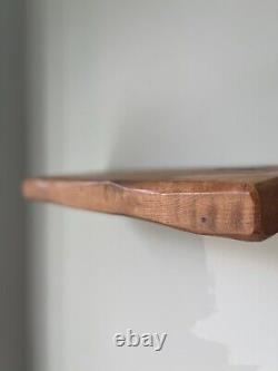 Floating Rustic Wooden Shelves Shelf Solid Oak Handmade Wax Finish 20 to 160cm