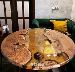 Golden Epoxy Resin Dining Furniture Kitchen Table Top Decor Adorable Gifts Decor