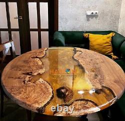 Golden Epoxy Resin Dining Furniture Kitchen Table Top Decor Adorable Gifts Decor