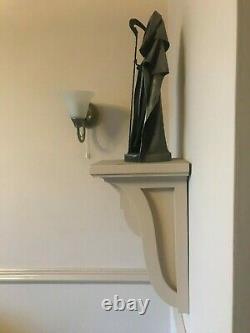 Guardian Angel and Grim Reaper statues, with hand made wooden corbels