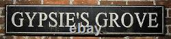 Gypsies Grove Wood Sign Rustic Hand Made Vintage Wooden Sign