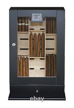 Hand Made 100+ Cigar Humidor Humidifier Mahogany Wooden Case Box Hygrometer 67b