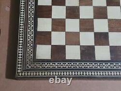 Hand Made Indian Wooden Inlaid Chess Board 30.5cm (B31)