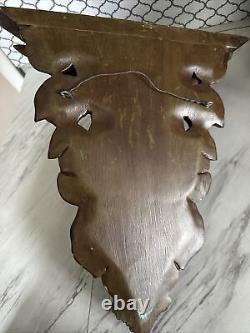 Hand Made Wooden Italian Putti Bracket Shelf 15.5