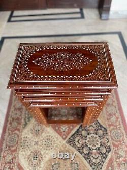 Hand made Wooden Nesting coffee tables, Lamp tables, side tables for living room