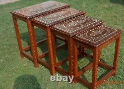 Hand made Wooden Nesting coffee tables, Lamp tables, side tables for living room