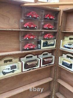 Hand made Wooden Swapmeet Toyfair display cabinets + shelves Minichamps Lledo