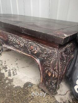 Hand made wooden table From Thailand