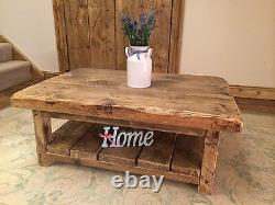 Handmade Chunky Rustic Wooden Bookcase Can Be Made To Any Size Please Email