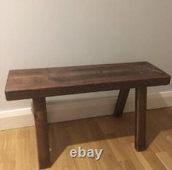 Handmade Rustic Indoor Wooden Bench, Seat, Rustic Decor, Rustic Table