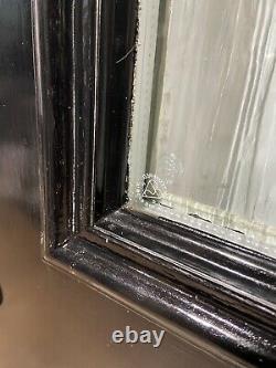 Handmade-bespoke Metal Clad Wooden Front Entrance Door-black-lead Diamond-glass