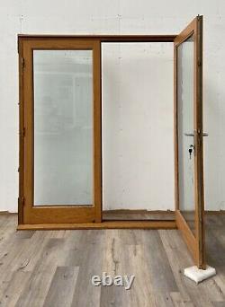 Handmade-bespoke Wooden French Doors-engineered Oak Veneer-external-exterior-set