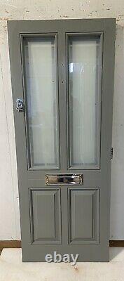 Handmade-bespoke Wooden Front Door-timber Windows-grey-external-exterior-slate