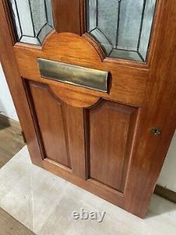 Handmade-bespoke-wooden Front Entrance Door-hardwood-decorative Glass-external