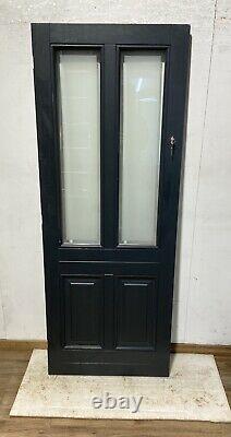 Handmade-timber Windows-bespoke Wooden Front Entrance Door-grey-frosted Glass