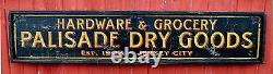 Hardware & Grocery Personalized Dry Goods Rustic Hand Made Vintage Wood Sign