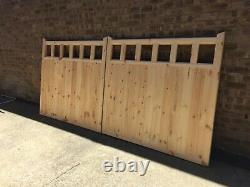 Heavy Duty Wooden driveway gates Hand Made To Measure For You