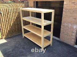 Heavy duty Wooden Garage Shelving Made from CLS Timber and Structural Ply