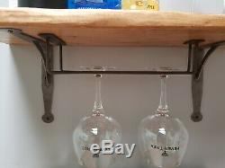 Home Bar Set Up -Reclaimed wooden Beaumont optics plaque with Spirits Shelf