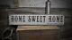 Home Sweet Home Est. Date Sign Rustic Hand Made Vintage Wooden Sign