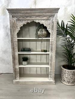 Indian Arch wooden stand alone bookcase