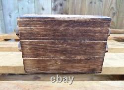Indian Hand Carved Made Mango Wood Wooden Elephant Jewellery Box Chest Holder