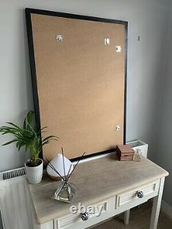 Industrial Style Hand Made Black Wooden Window Style Mirror Bespoke Hanging
