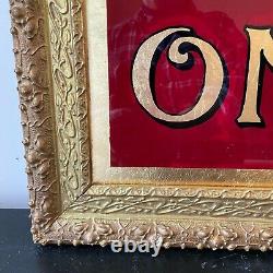Ladies Only' Reverse Painted Antique style sign Victorian Frame Distressed