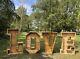 Large 5ft Wooden Rustic Love Letters For Hire Wedding Party Free Delivery