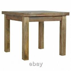 Large Extending Dining Wooden Table / 90cm x 90cm to 90cm x 180cm / 4-6 Seater