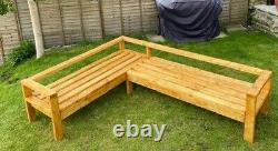 Large Solid Wood Outdoor Sofas Standard or Corner variations