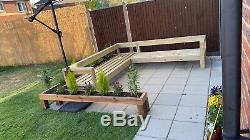 Large Wooden Outdoor Sofa Garden/ Patio