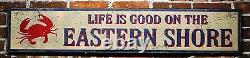 Life is Better on the Eastern Shore Wood Sign Rustic Hand Made Vintage Wooden