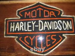 Live Edge Hand Made Harley Davidson WOODEN SIGN 33 1/2 x 17 1/2 x 1 1/2